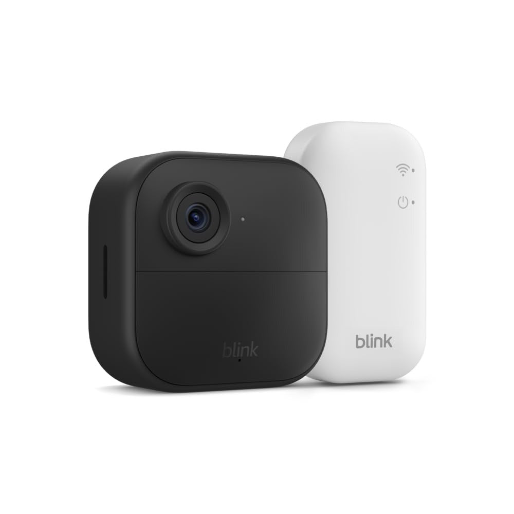 Blink - Outdoor 4 – Wireless smart security camera, two-year battery life, 1080p HD. Sync Module Core included