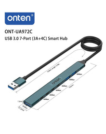 Onten 7in1 USB Expander (USB 3.0 + 2x USB 2.0 + 4x USB C)