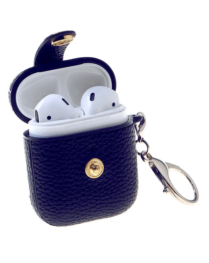 AirPods Pro Hard Leather Case with Metal Hook
