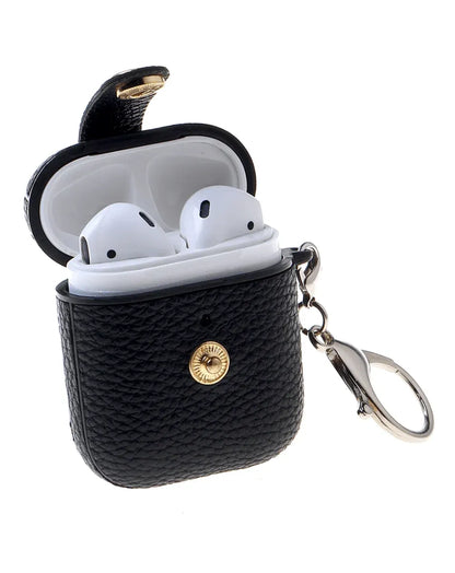 AirPods Pro Hard Leather Case with Metal Hook