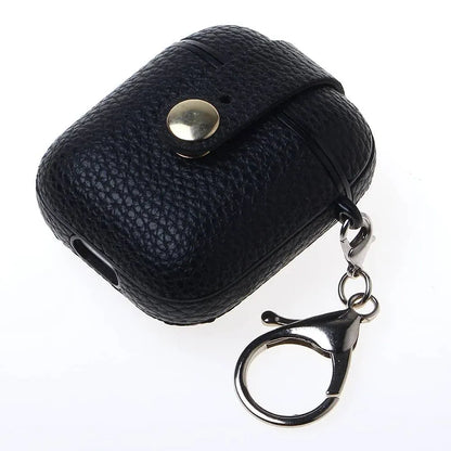 AirPods Pro Hard Leather Case with Metal Hook