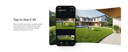 eufy Security SoloCam E30, Security Cameras Wireless Outdoor, Solar Camera Outdoor Wireless, 360° Pan, AI Tracking, 2K Clarity, No Monthly Fee