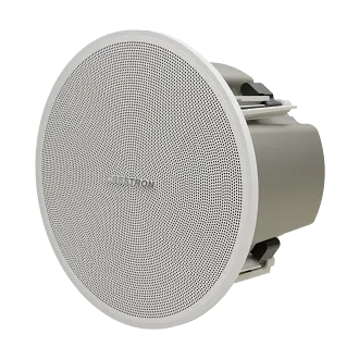 Saros® Express 4 "Haut-parleur en plafond à 2 voies, texture blanche, unique